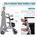 FEIMIRE Foldable Rolling Beach Walker with Lightweight Aluminum Frame & Ergonomic Handles for Outdoor, Mobility Aid for Elderly