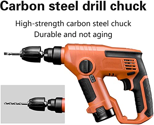 12 V kabelloser elektrischer Bohrhammer, wiederaufladbares, leichtes Multifunktions-Rotationswerkzeug Schlagbohrmaschine… – Bild 5