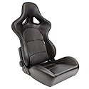 AUTO-STYLE Sportsitze 'BS2' - Schwarz Kunstleder - Doppelseitig Verstellbare GFK Rückenlehne - inkl. Laufschienen AUTO-STYLE Sportsitze 'BS2' - Schwarz Kunstleder - Doppelseitig Verstellbare GFK Rückenlehne - inkl. Laufschienen