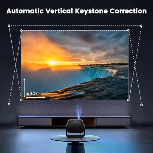 PUTRIMS Portable 1080P Mini Projector with WiFi and Bluetooth – Fully Sealed, Compact Design