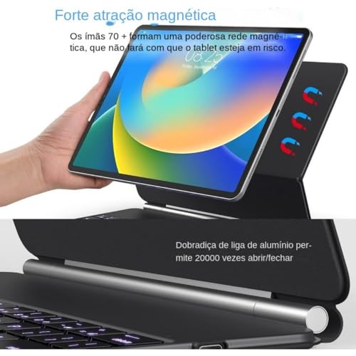 HAOWSTRANG® Capa De Teclado Flutuante Magic Trackpad Para iPad Air De 11 Pol (M2) 2024, iPad Air 5ª