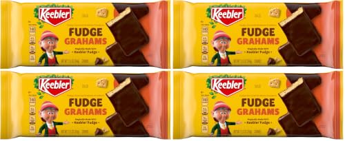 Keebler Fudge Deluxe Grahams, 12.5oz (Pack of 4)