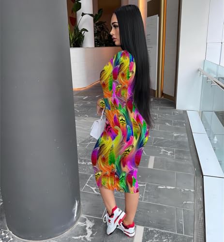 Image of Nimsruc Womens Autumn Casual Sexy Long Sleeves Bodycon Dress Basic Pencil Midi Club Dresses