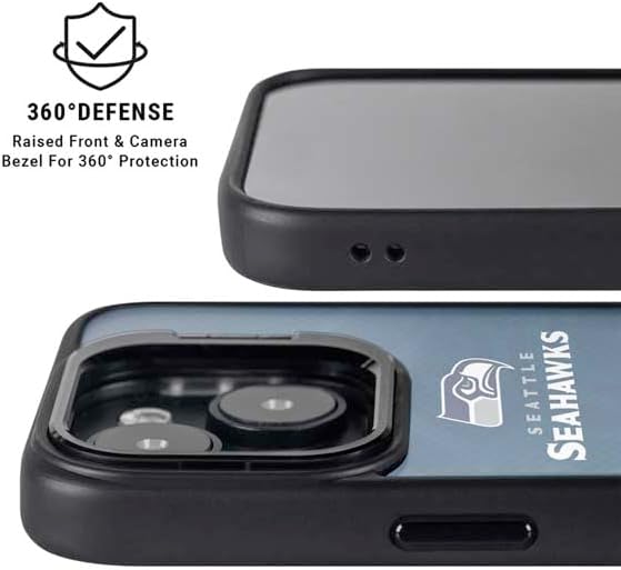 Skinit Kickstand Phone Case Compatible with iPhone 13 - Officially Licensed NFL Seattle Seahawks Super Bowl XLVIII Design