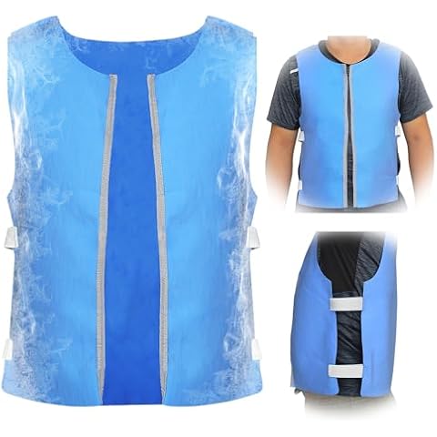 Cooling Vest for Men Women - Evaporative Ice Cold Vest for MS Body Cool Down Cool Vest for Hot Weather (22.2" X 15.7") Cover