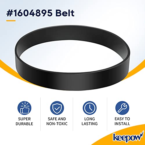 Keepow Vacuum Belt For Bissell Powerforce Compact, 1604895 Belt For Bissell Model 2112, 1520, 2690, 3508, 23T7, 23T7V, 3130, 21129, Replace Part 1604895, (2 Pack) #TOP2
