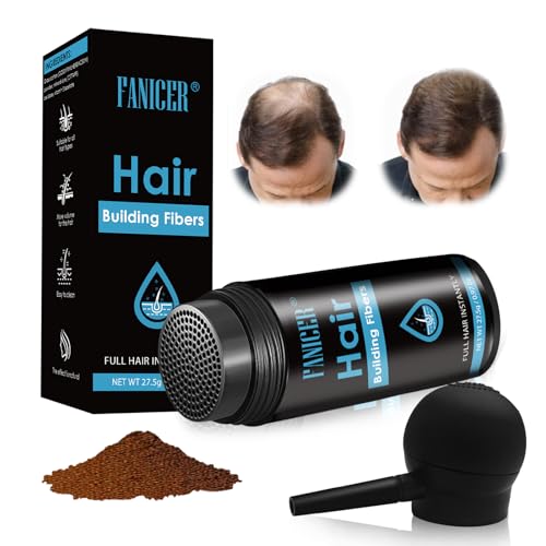 #Commissioniguadagnate<br>Polvere Capelli Ugello Polvere Fibre Capelli Polvere Volumizzante Capelli Uomo e Donna Aggiunge volume Immediato Nascondere la Caduta dei Capell Per tutti i Tipi di Capelli (Medium Brown)