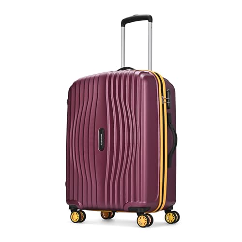 Image of Aristocrat Vortex Plus | Check-in Trolley Bag, 65 Cm, Medium Hardside Luggage | 8 Wheels, Combination Lock | Polycarbonate | 3 Year International Warranty | Maroon