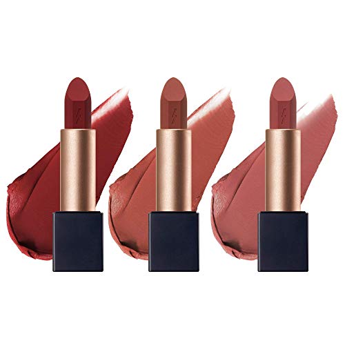 PONY EFFECT Powdery Whisper Lipstick 002 Don't Speak + 006 Veiled + 008 Hush Baby Bundle