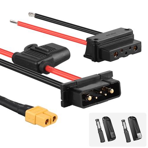 Varstrom Ebike Battery 5 Pin Discharge Connector - One Pair Male & Female Plugs for Hailong Shark Electric Bicycle Battery, Compatible with Hailong Downtube Ebike Batteries