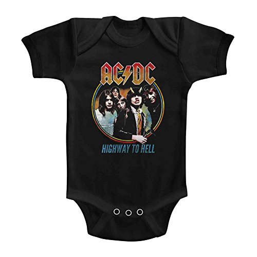 AC/DC Hard Rock Band Music Group Highway to Hell Infant Baby Romper Snapsuit
