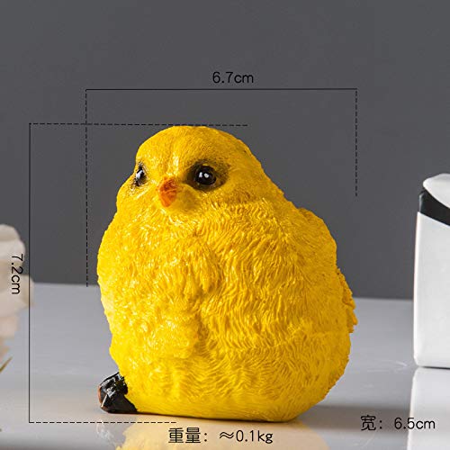 Pollo amarillo decorativo ideal como regalo novedoso para adornar el patio o salón 5