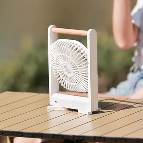 Petit ventilateur de table portable USB à vitesses réglables silencieux - 5