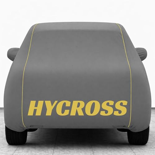 Image of Kings of Cover New Grey 100% Waterproof Hycross Car Cover | Polyester Car Body Cover for Rain & Sun | UV Protection, Dustproof, Scratch Resistant, Windproof, Heat Resistant, Custom Fit