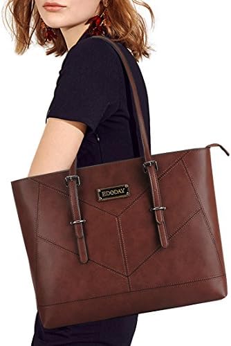 Laptop Bag for Women,15.6 inch Lightweight Laptop Tote Bag,Adjustable Shoulder Strap Professional Computer Bags for Women,Black