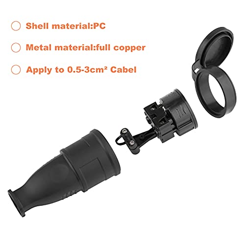 Spina Schuko e accoppiamento Schuko, set da 6