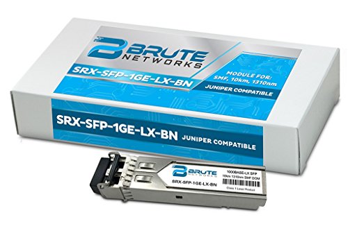 Brute Networks SRX-SFP-1GE-LX-BN - 1000BASE-LX 10km SMF 1310nm SFP Transceiver (Compatible with OEM PN# SRX-SFP-1GE-LX)