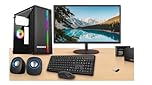POWERDESK Desktop Computer Set, i7 4th Gen, 8 GB RAM, 256 GB SSD, 22" HD LED Monitor,hmk Keyboard & Mouse, WiFi, Windows 10 Pro, MS Office (8-256gb)