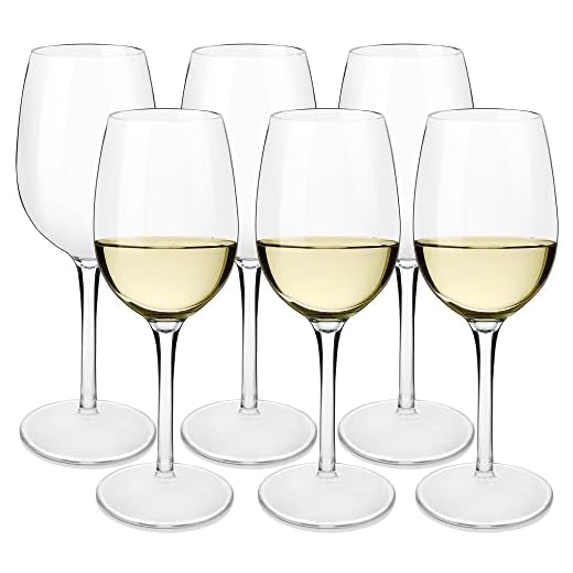 MICHLEY Oförstörbar vinglas, 100 % tritan-plast okrossbar vinkopp, BPA-fri, diskmaskinssäker 360 ml, set om 6