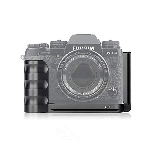 Metal Bracket Hand Grip, Metal Hand Grip L Bracket Holder for X-T3 Camera, Quick Release Fujifilm X-T3 Hand Grip Can Protect Camera from Falling (Only Compatible with Fujifilm X-T3)