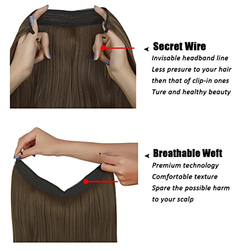FXTYK Extension per capelli invisibili, con filo