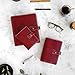Filofax Malden Organizer, A5 Size, Burgundy - Tactile, Full-Grain Buffalo Leather, Six Rings, Cotton Cream Week-to-View Calendar Diary, Multilingual, 2025 (C021703-25)