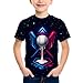 Baseball Drip Shirt for Boys Girls Youth Neon Streetwear Tee for Kids and Teen Baseball Game Day Fans