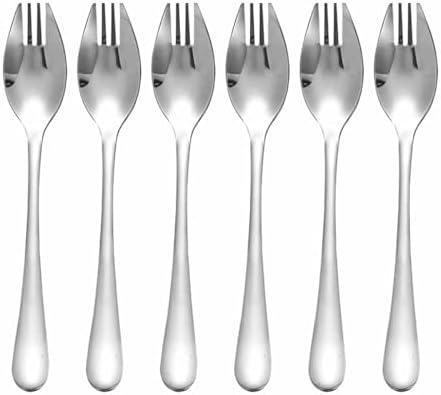 PRETYZOOM Integrated Spoon Fork Salad Spork 304 Stainless Steel Long