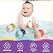 LiKee Bath Toys 3 Pack with 3 Colors | Cute Swimming Turtles Wind Up Toys for Baby Toddlers 1+ Years Old | Floating Bath & Pool Toys for Kids Age 1-3-5 | Baby Shower & Birthday Gift (Boys Girls)