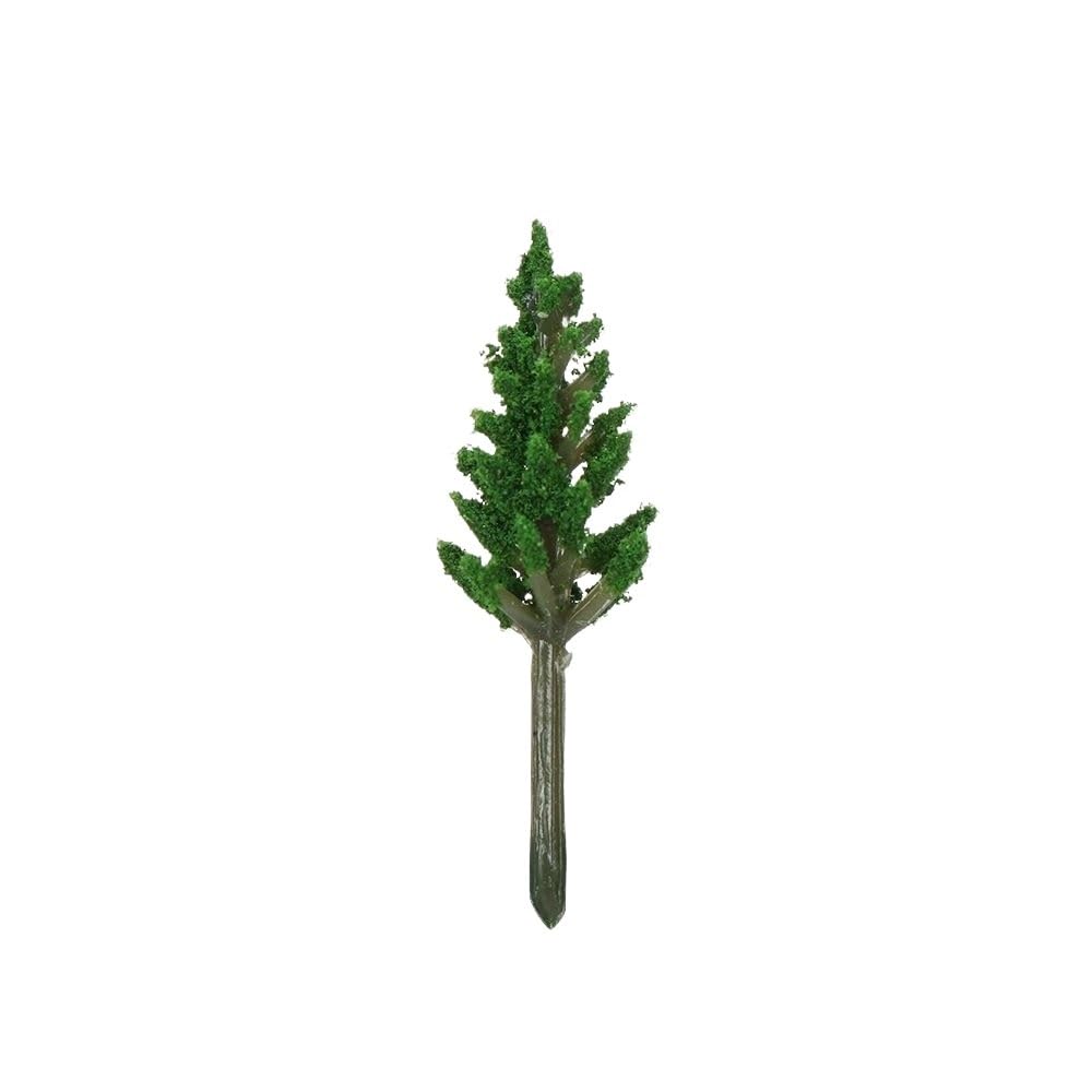 Landscape Greenery 5pcs Miniature Flower Tree Garden, 4cm Artificial Scenery Pink(Green)