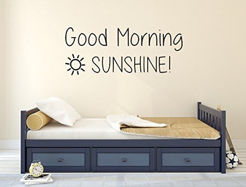 Calcomanía de pared de vinilo con texto en inglés Good Morning Sunshine (Good Morning Sunshine)