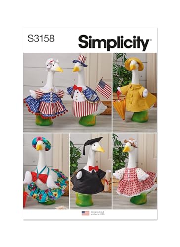 Simplicity SS3158OS Summer Clothes for Porch and Lawn Geese Sewing Pattern Packet Design Code S3158 Sizes One Size