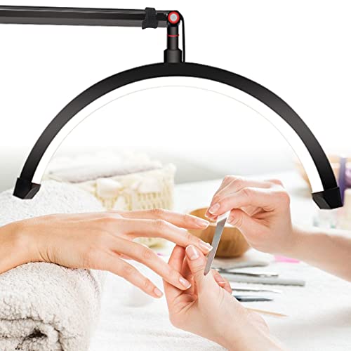 Lâmpada Meia Lua, Dissipação Rápida de Calor, Braço Dobrável, Liga de Alumínio, 100-240V, 3 Cores, T