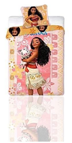 Vaiana Disney Bedding Set Single Duvet Cover&Pillowcase Set,Kids Duvet Cover.