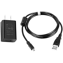 MaxLLTo in-Camera USB AC Power Adapter/Battery Charger + PC Cord for Nikon Coolpix S4000