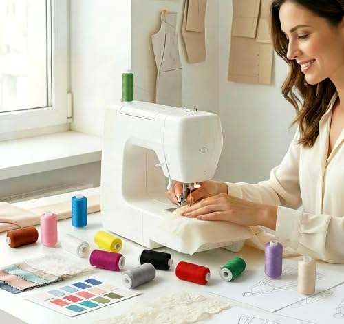 Hilos para máquina de coser 36 colores con agujas miniatura 2