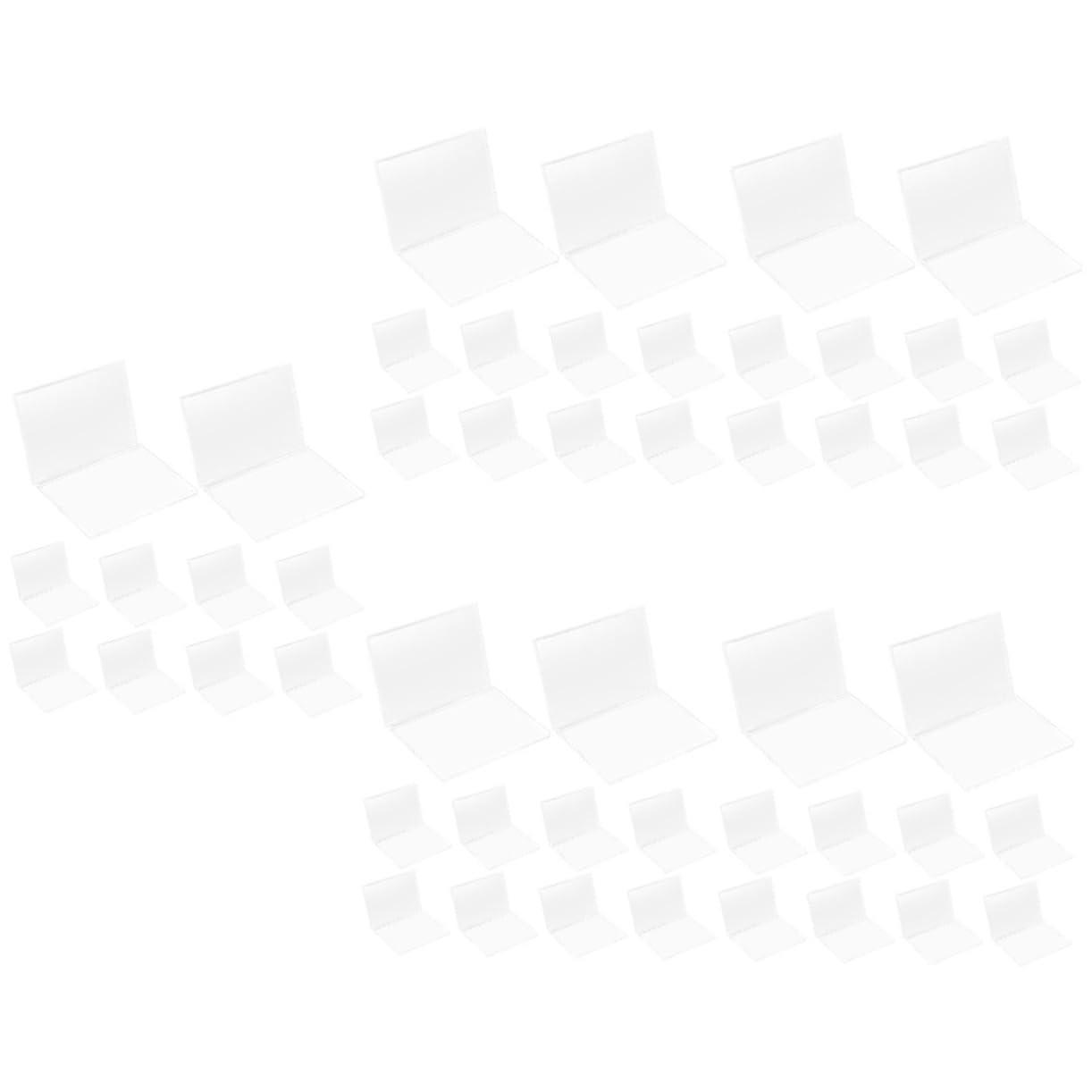 Étuis à cartes réutilisables et transparents NUOBESTY pour affichage de bureau