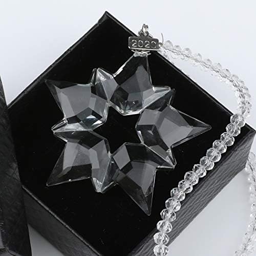 TITISKIN Crystal Snowflake, Annual Christmas Star Ornament K9 Prism Decoration (Clear)