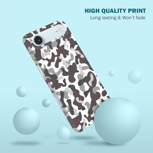 Coque iPhone Air GlamCase camouflage gris rigide mince - 6