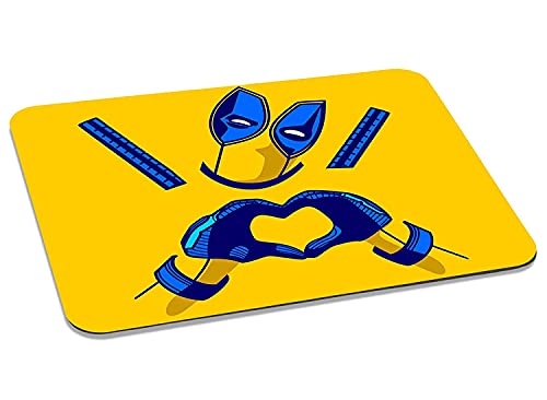 Image of ZORI Avengers - Deadpool Yellow Background Gaming Mouse Pad - Computer Laptop PC| WFH Office | Anti-Skid, Anti-Slip, Rubber Base | Avengers Superhero | (Deadpool 03 Yellow)