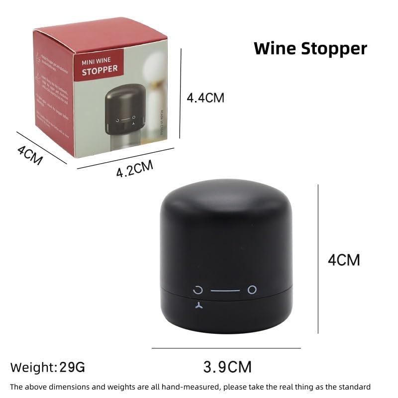 Wine Bottle Stopper Reusable Household Sealed Red Wine Champagne Bottle Stopper Creative Glass Bottle Stopper Mini Freshness Stopper Wine Bottle Stopper Bottle Cap Pull-Out(Wine) - Image 2