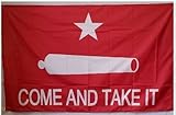 3X5 BLOOD RED COME AND TAKE IT GONZALES NRA FLAG GROMMETS