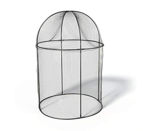 Haxnicks Steel Round Fruit Cage Frame | Bird Netting Plant Protection For Fruit Bushes | Gooseberry Currants Raspberries | Black, 100x100x150cm | Frame050101