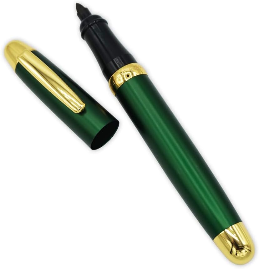 Sherpa Pen Aluminum Classic Forever Green and Gold Pen/Sharpie Marker Cover