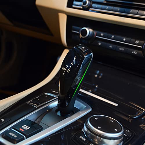 Limbqs Black Gear Handle Cover For Bmw F30 F15 F25 F20 F10 F32 F36, Gear Shift Lever Cover Gear Shift Knob For Bmw 1 2 3 4 5 6 Series X3 X4 X5 X6 (B Style) #TOP5