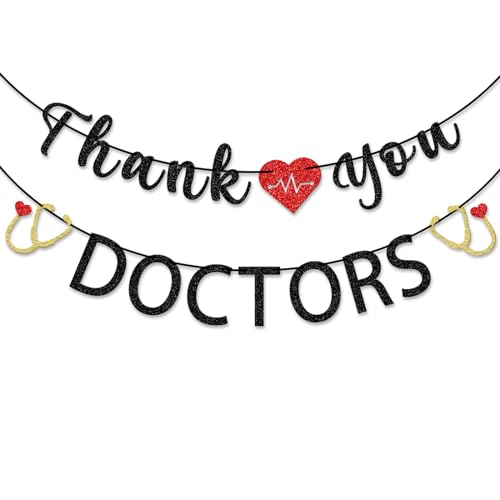 Thank You Doctors Banner, Doctor Appreciation Banner