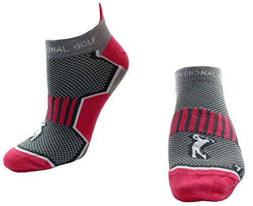 Sportsocks Kingdom Golf Socken Sportsocken Damen Golfsocken bequeme leichte Golfstrümpfe (pink, 37-42 EU)