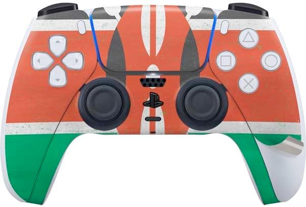 Skinit Decal Gaming Skin Compatible with PS5 Pro Bundle - Kenya Flag Distressed Design