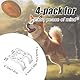 4stk Tracker Befestigungsclips, Silikonclips für GPS-Tracker für Hunde Ersatzzubehör für Aktivitätstracker zur Standortbestimmung von Katzen Haustieren Kompatibel mit Tractive GPS (Weiß)