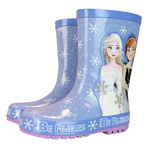 Disney Botas Impermeables para Niñas Minnie Frozen Azul 26